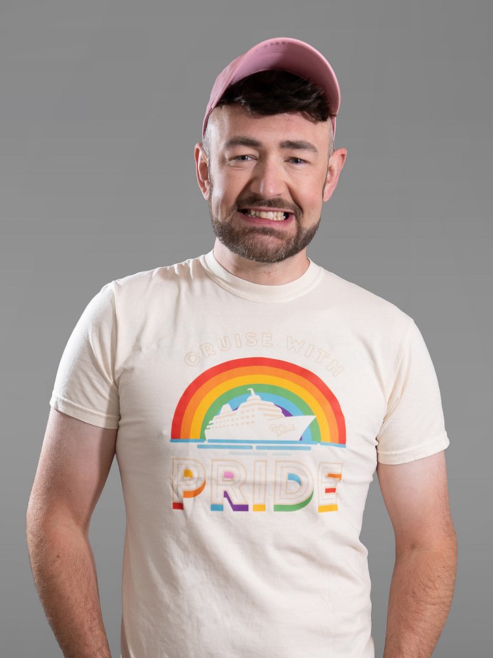 Men's Cruise with Ben and David Rainbow Pride T-Shirt - Natural product image (1)