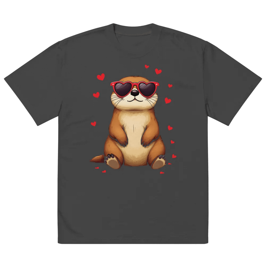 I Steal Hearts Valentines Day Animal Lovers Oversized Tee product image (2)