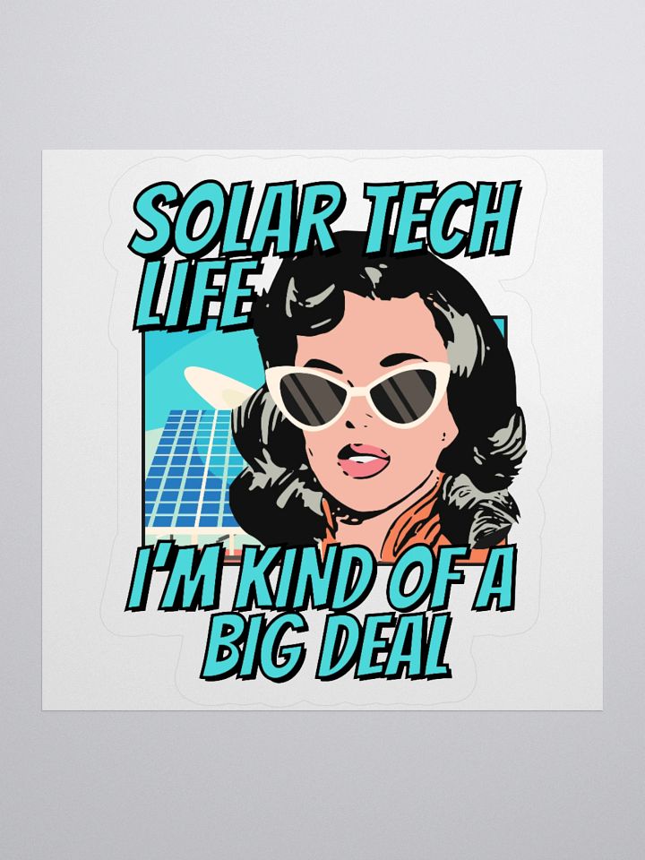Vintage Solar Tech Sticker product image (2)