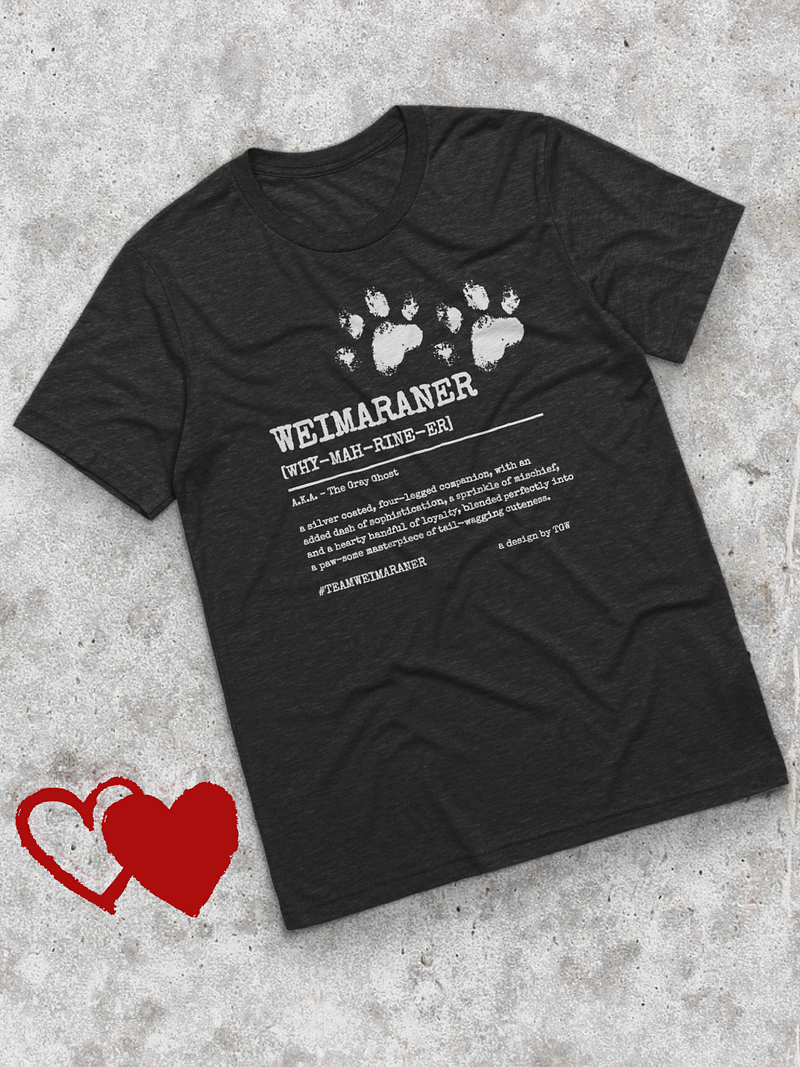 Definition of Weimaraner V2 - Bella+Canvas Triblend Short Sleeve T-Shirt