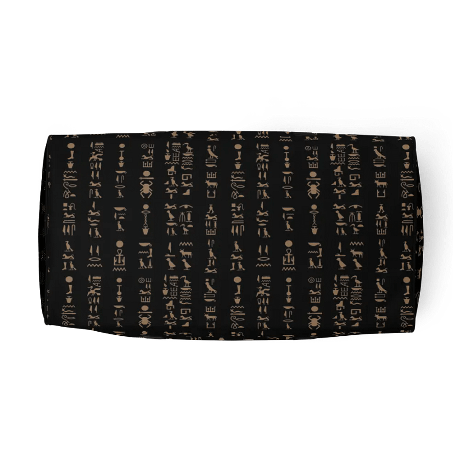 Isis Black Hieroglyphs All-Over Duffle product image (5)