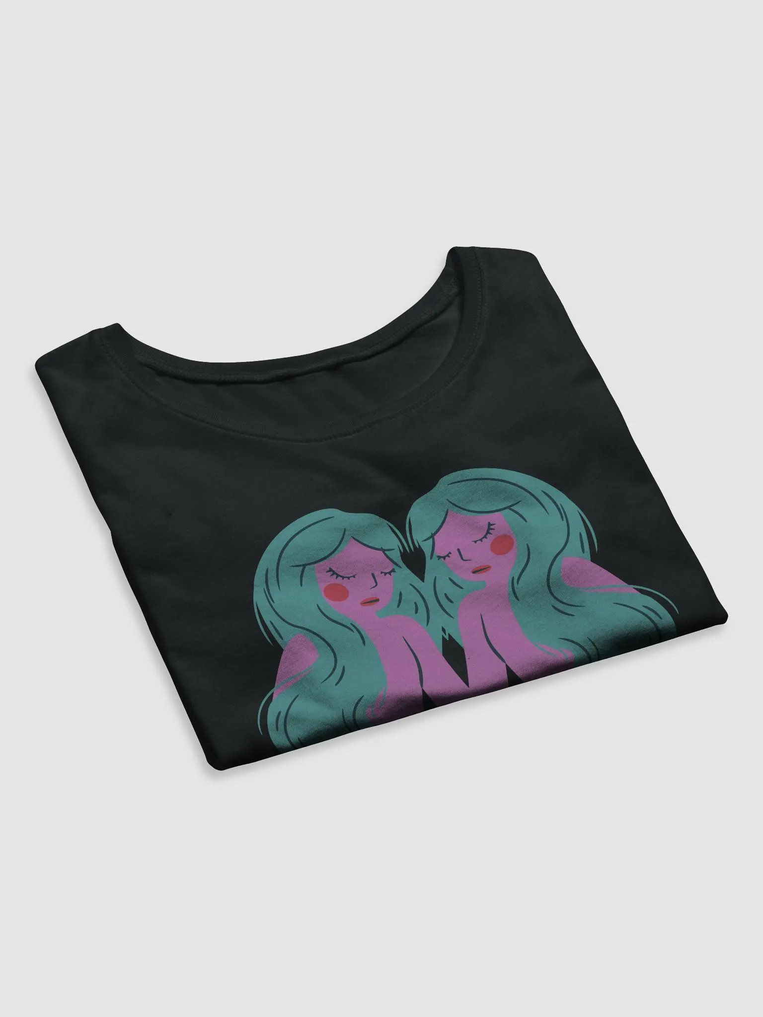 Gemini Zodiac Crop Tee product image (7)
