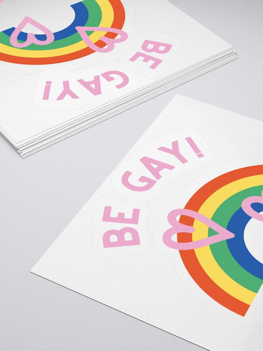 Be Gay! Do Crime! Cut Stickers product image (4)