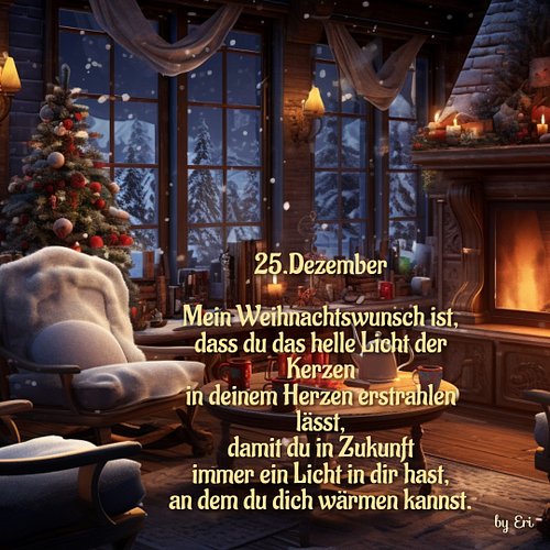 Frohe Weihnachten meine Lieben🎄
#weihnachten #froheweihnachten #spruch #deko #weihnachtswunsch#ki #ai #licht #wärme #geborgen...