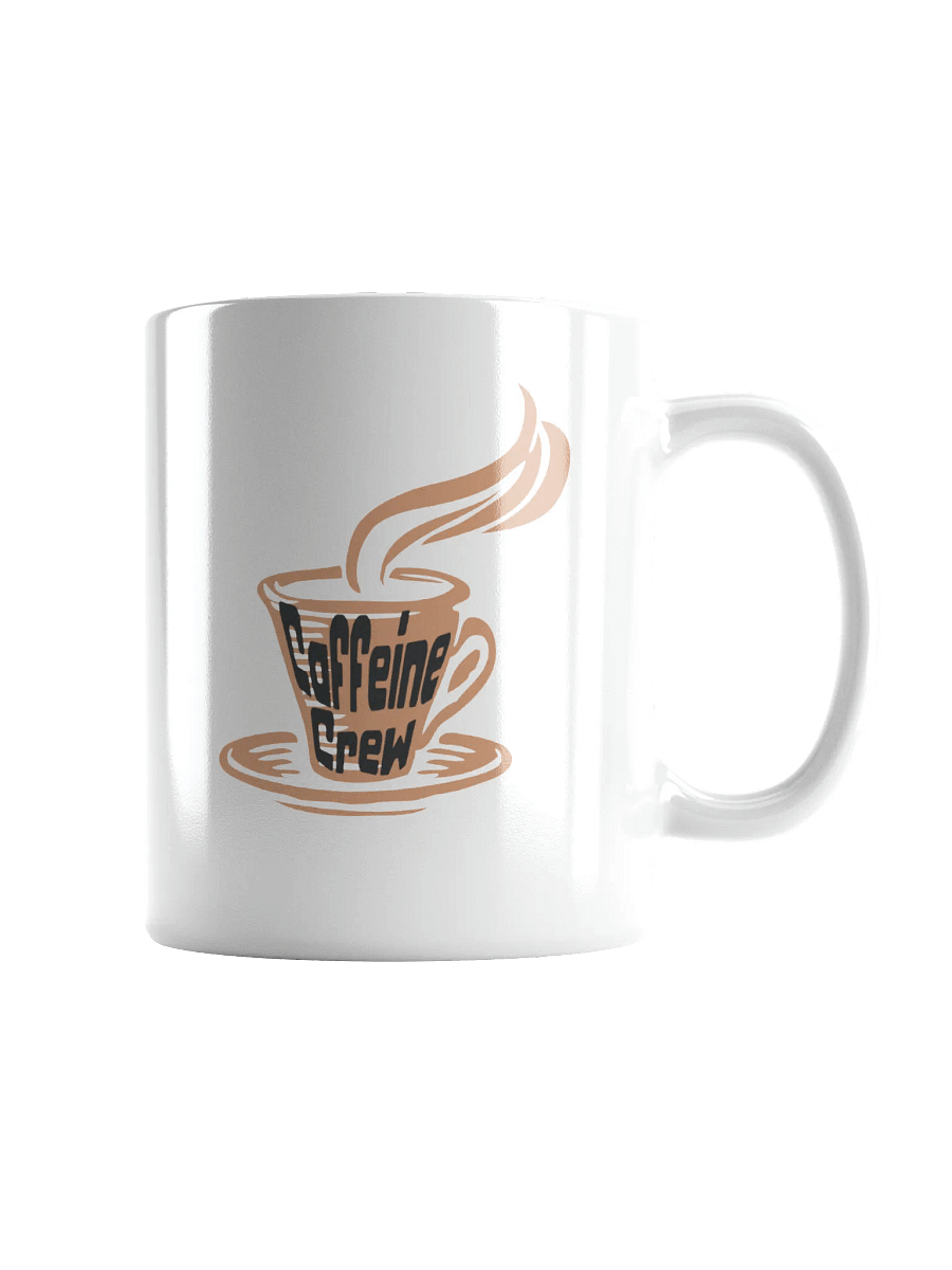 Caffeine Crew White Glossy Mug product image (1)