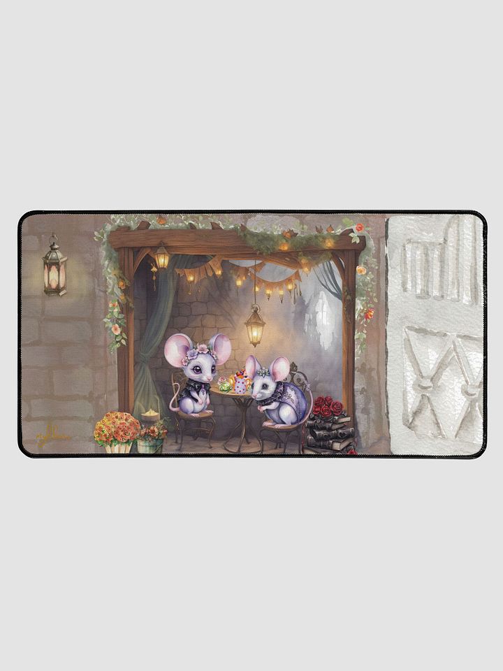 Gothic Mice's Nocturnal Tea Time Soiree Desk Mat | Large 15.5