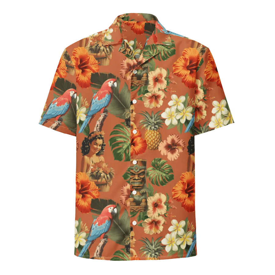 Vintage Tiki Hawaiian Shirt product image (1)