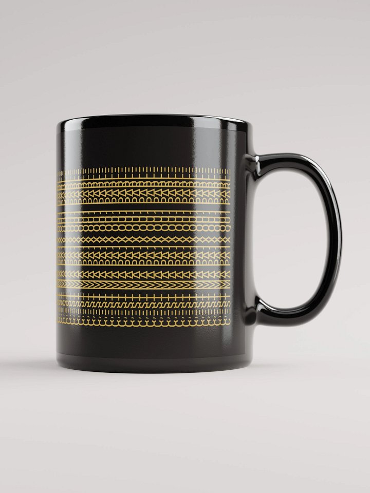 Mug Noir Codé Zen Doré - C'est ma Paix qui Parle - Cadeau Chic product image (1)