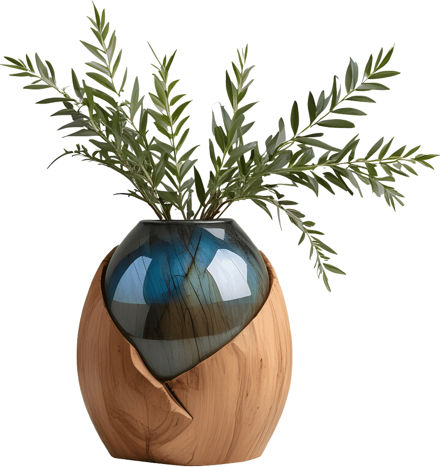 Celestial Grace – Boho Chic Vase PNG product image (1)