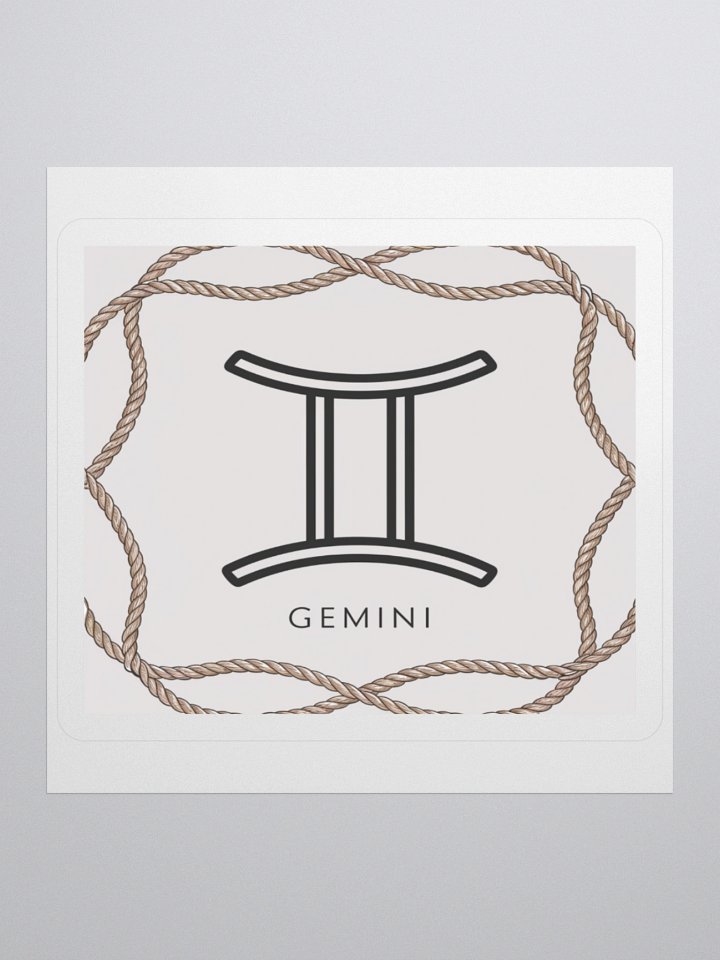 Gemini Zodiac Rope Sticker product image (1)