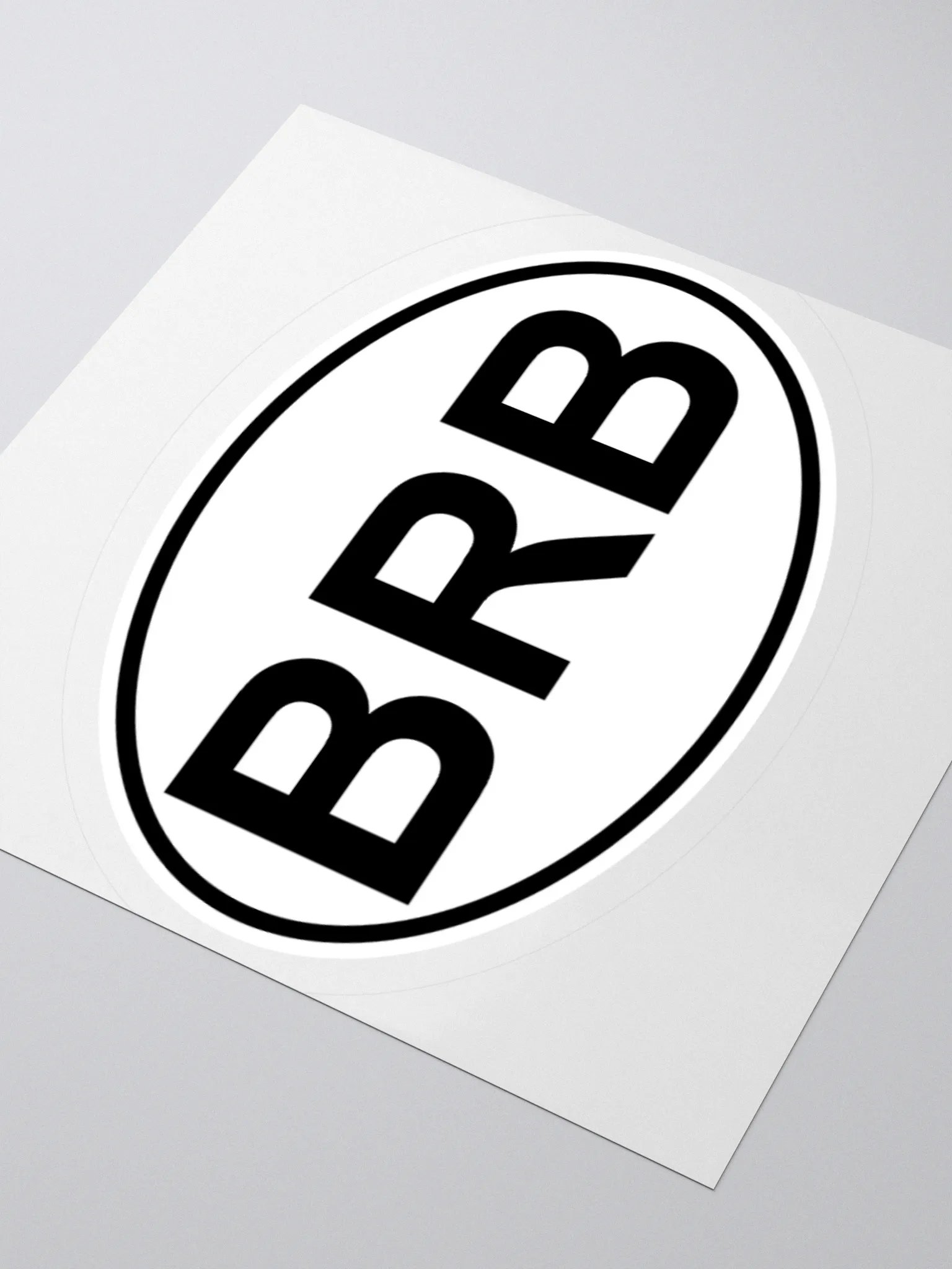 BRB Oval Sticker product image (3)