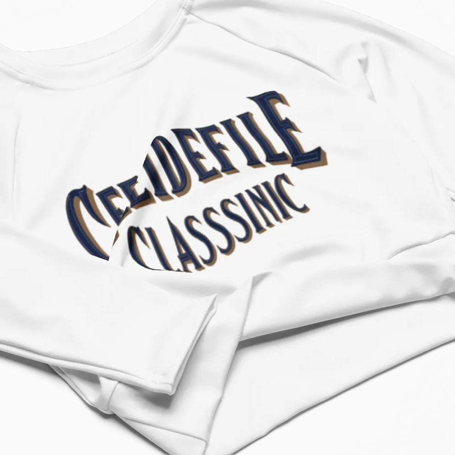 Chic 3D Typography Crop Top product image (4)