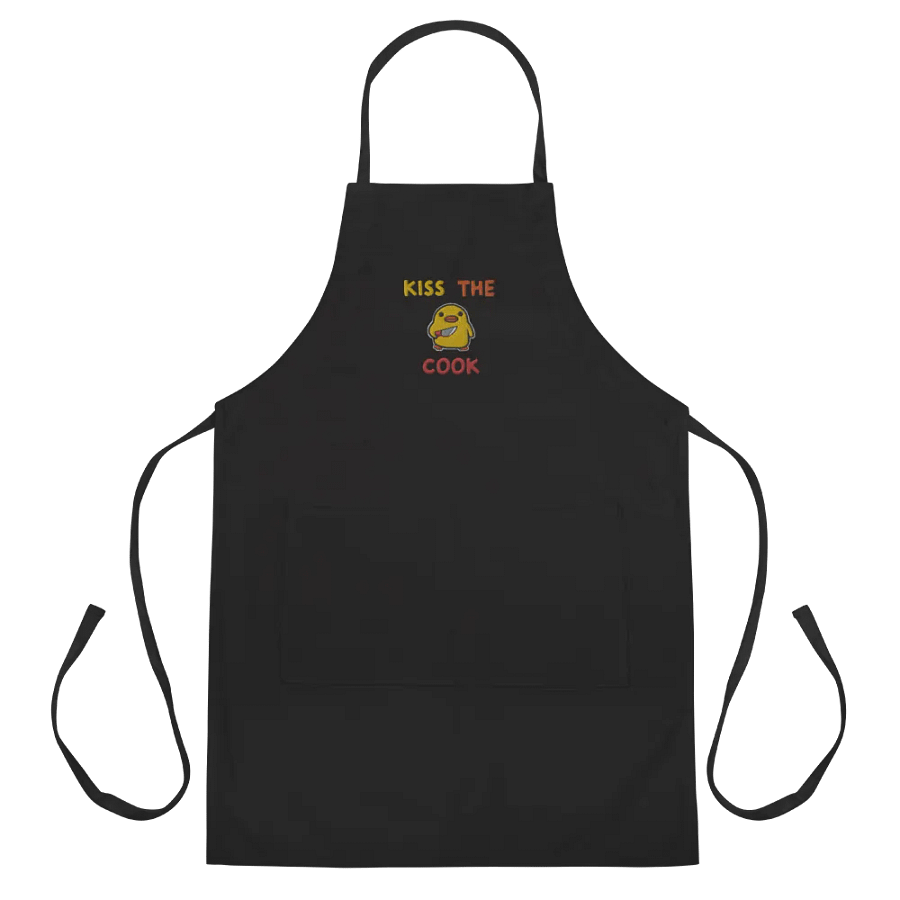 Embroidered Stabby Duck Kiss the Cook Apron product image (3)