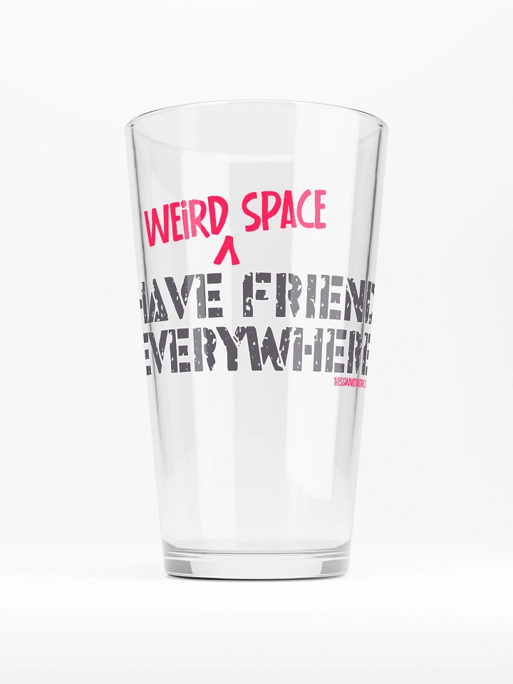 Weird Space Friends Pint Glass product image (1)