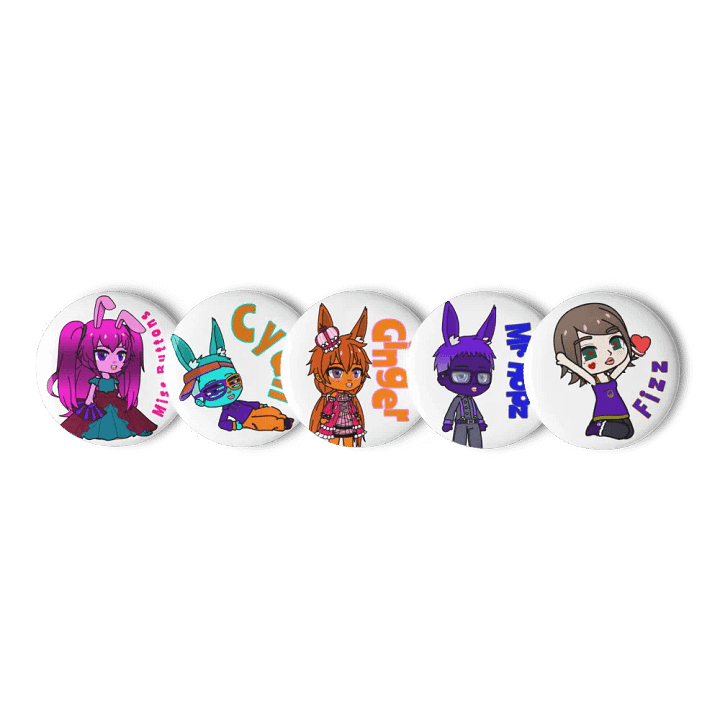 Star Cluster Bunnies (The Shadow Galaxy) Set of Pin Buttons product image (1)
