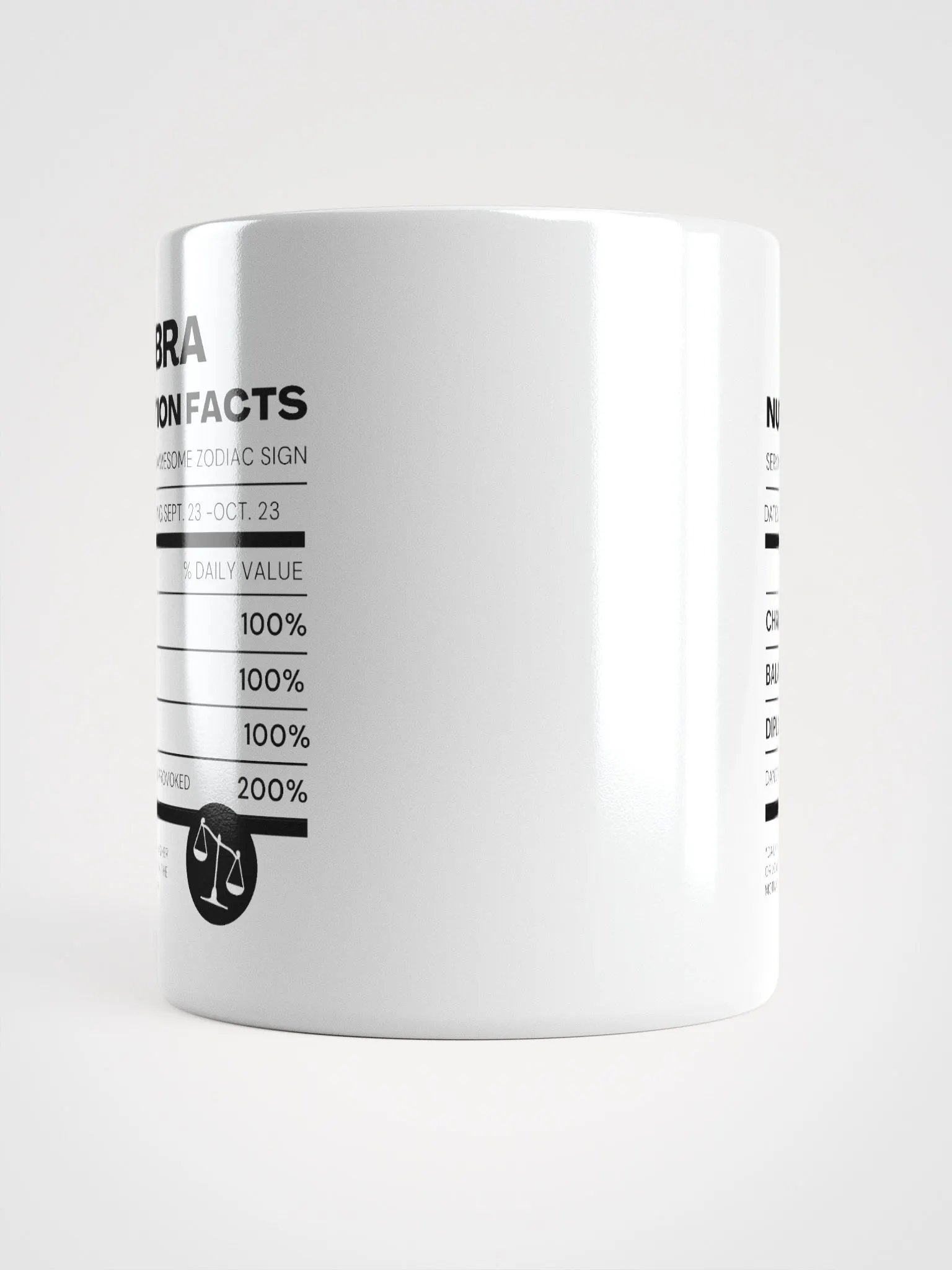 Libra Nutrition Facts Mug product image (6)