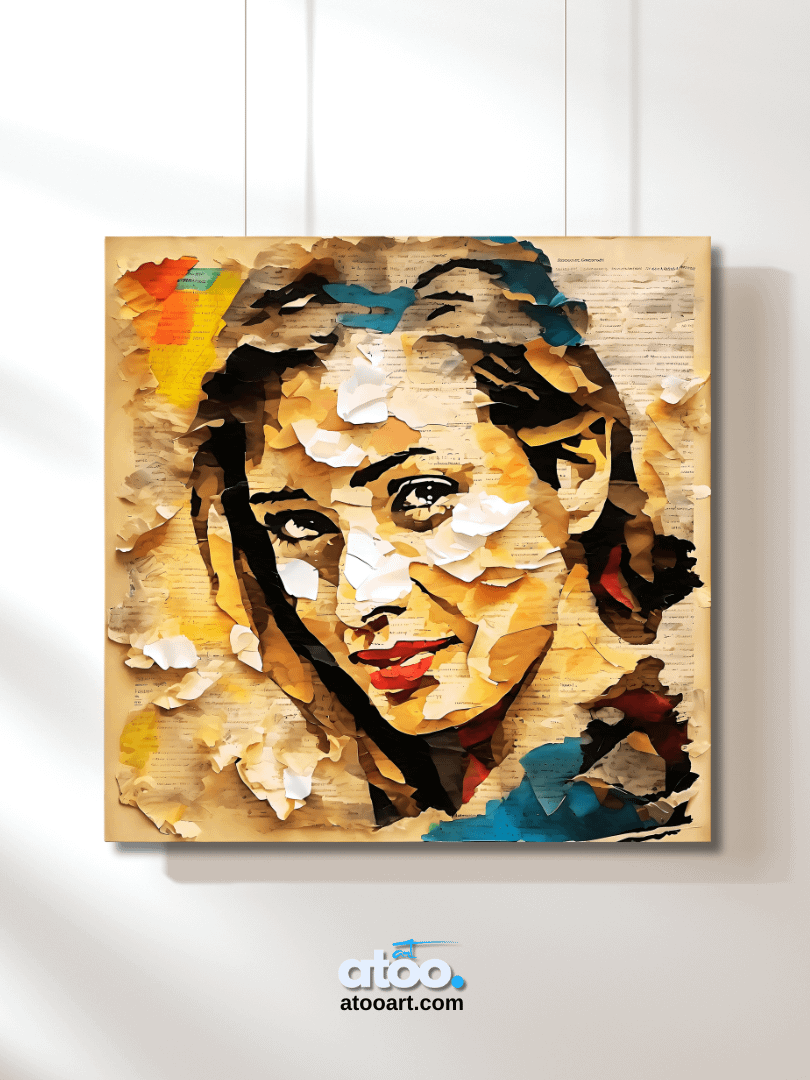 Paper Collection | The Woman Who Collects Letters | Canvas Art Painting product image (2)
