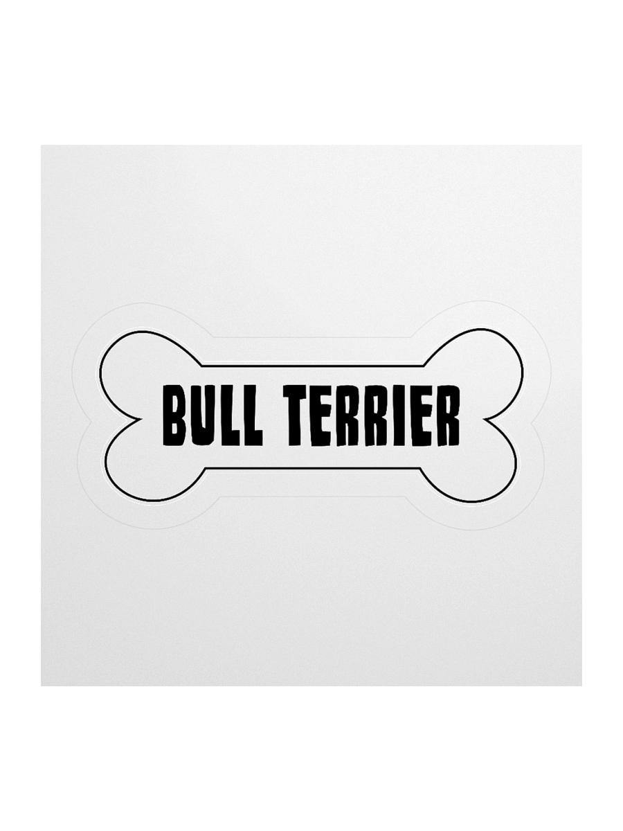 Bull Terrier In White Bone Shape Sticker product image (2)