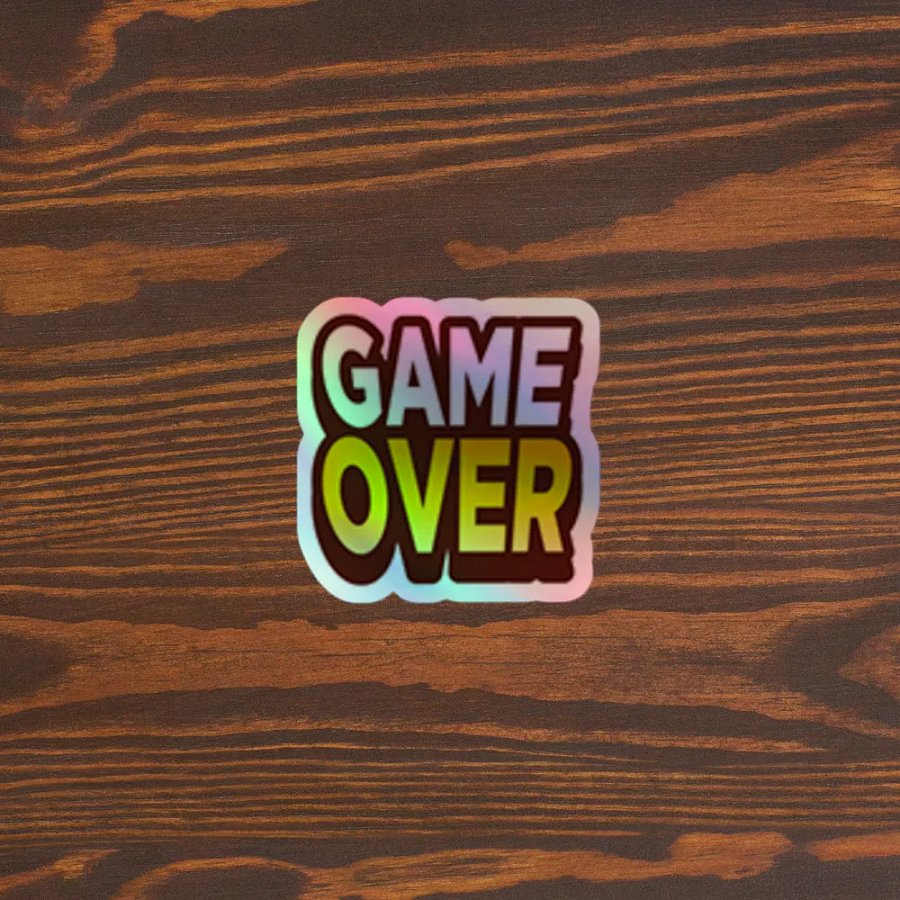 GAME OVER Holographic Sticker product image (3)