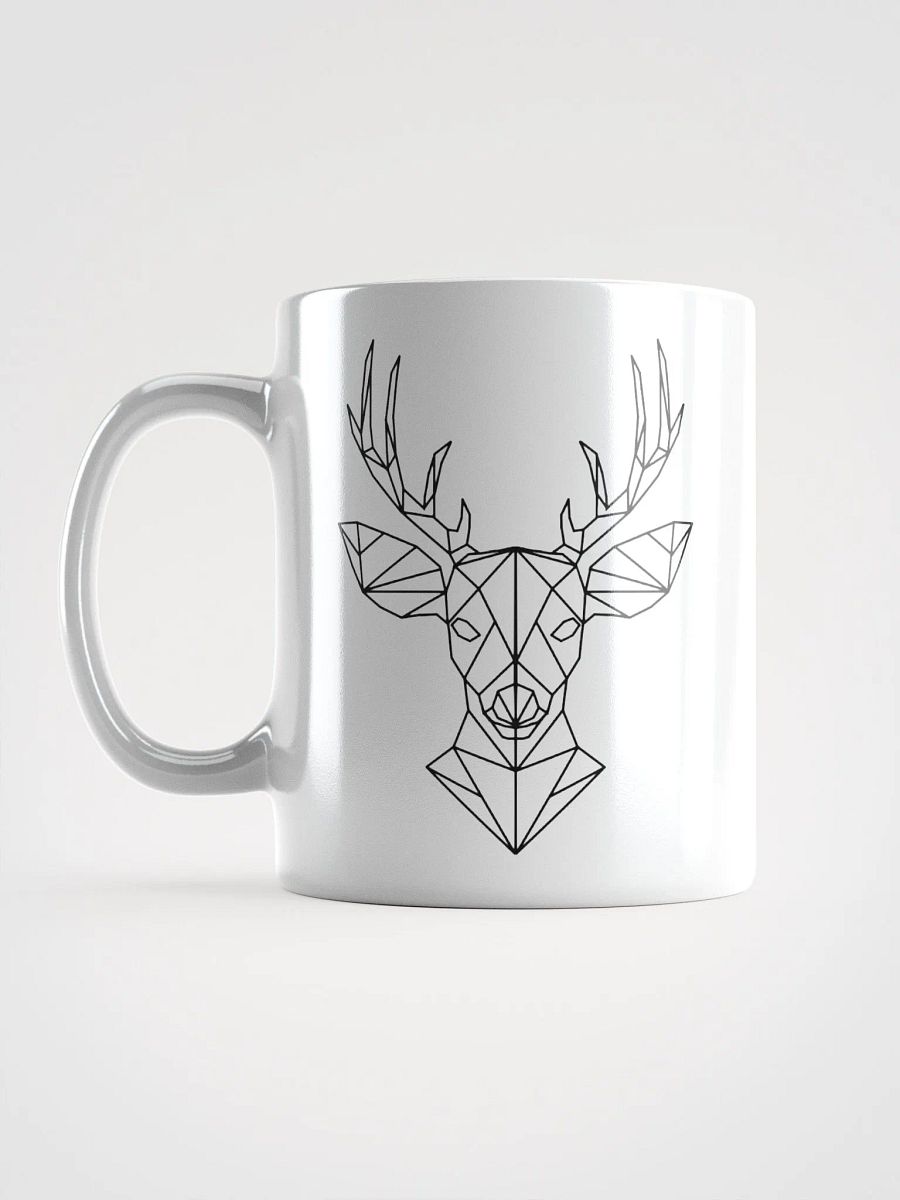11oz Fractal Deer Emblem Mug - White product image (6)