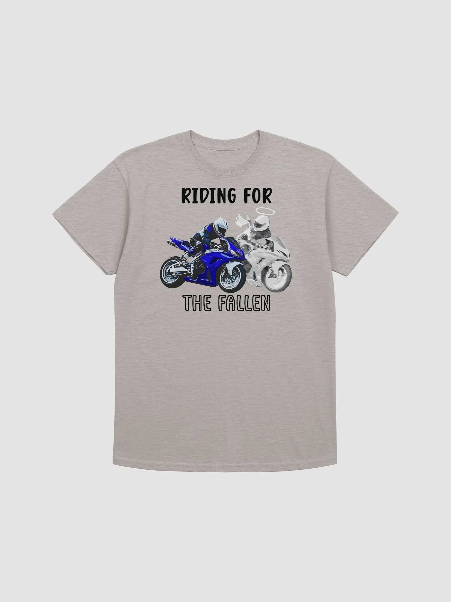 Riding For The Fallen (blue bike) T-Shirt product image (38)