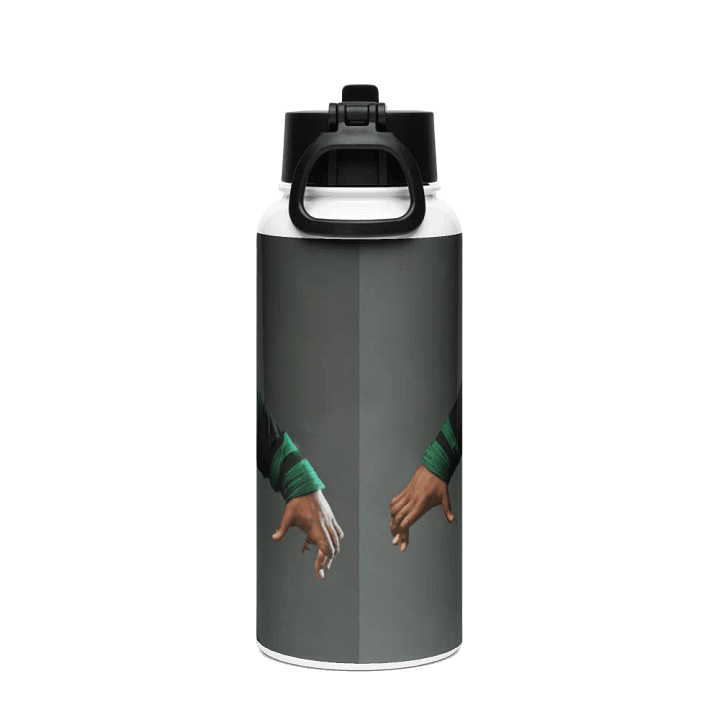 Ninja Please Metal Water Bottle with straw product image (2)
