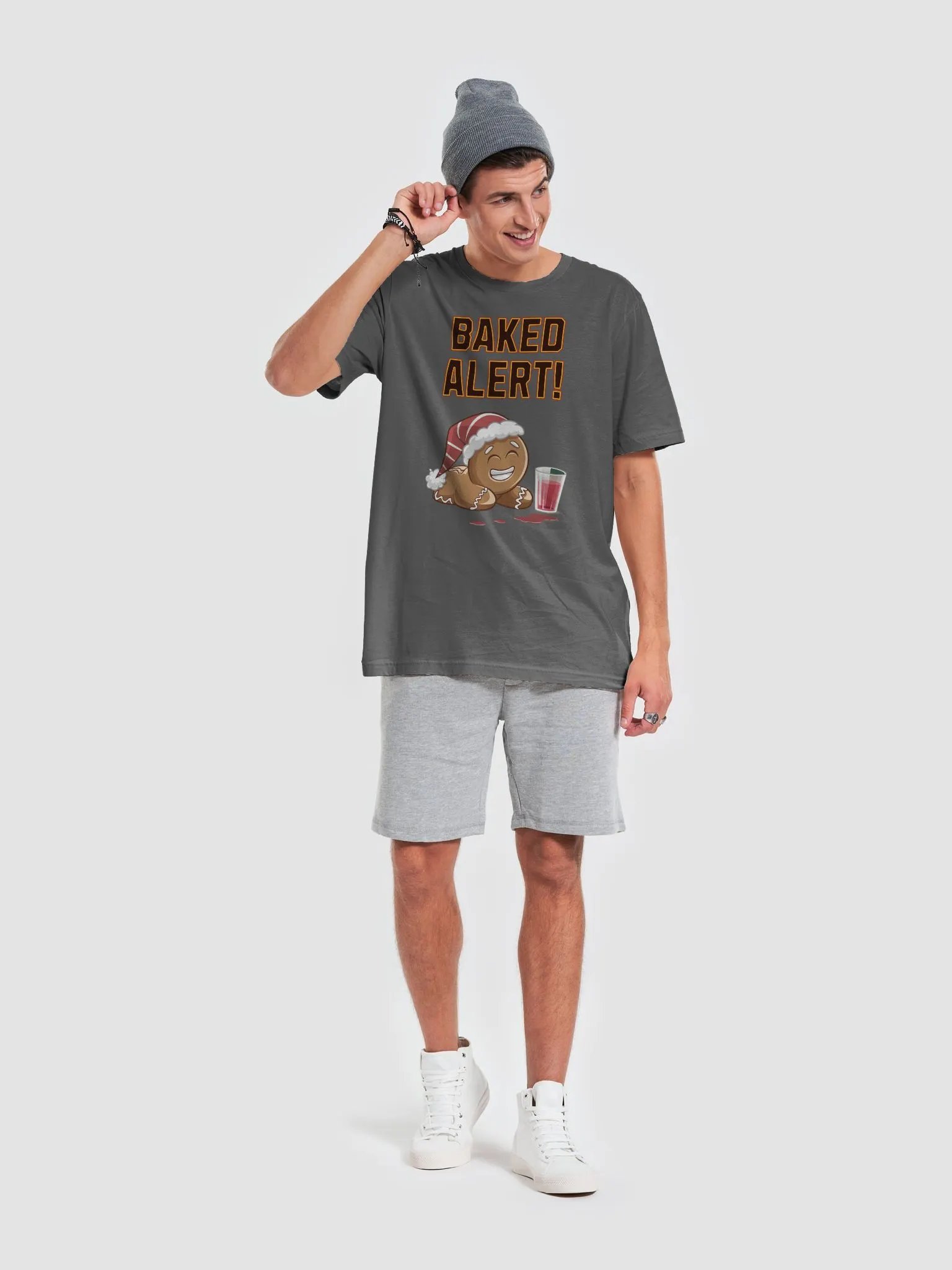 Baked Alert! - Funny Humorous Ginger Bread Man T-shirt product image (34)