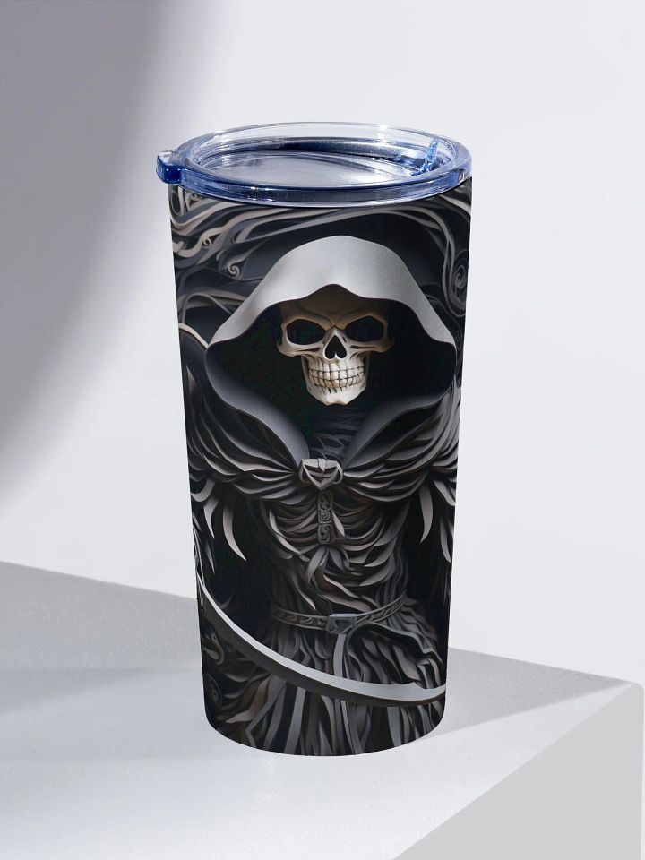 3D Grim Reaper Stainless Steel Mug – 20oz product image (2)