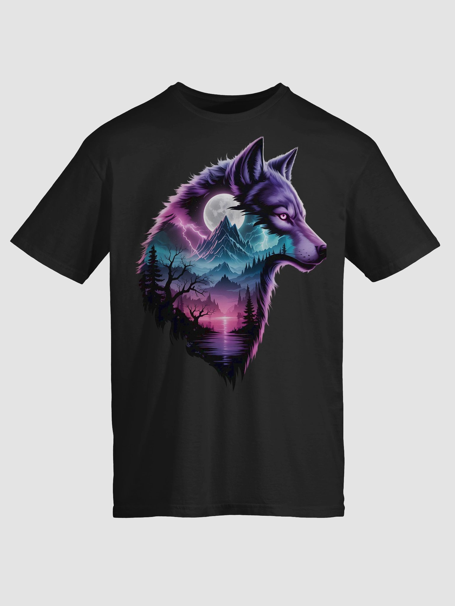 Mystical Wolf Landscape T-Shirt product image (17)