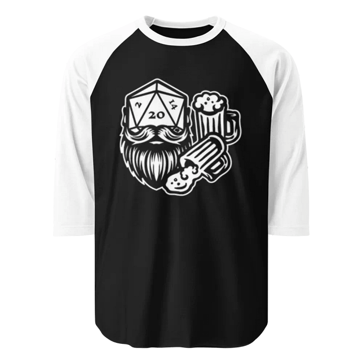 Bros white logo w/ mugs baseball shirt product image (1)