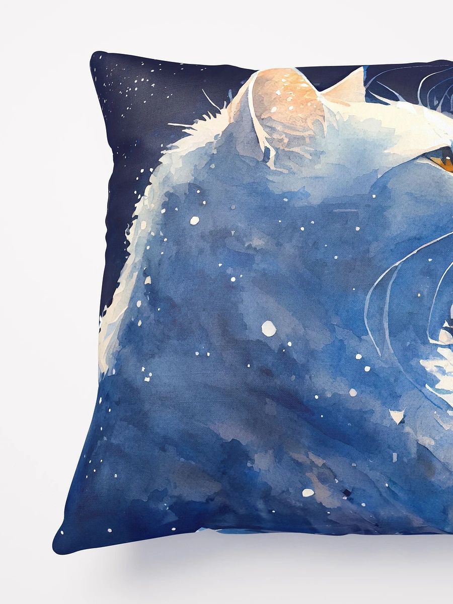 Stargazing - White Cat Throw Pillow product image (4)