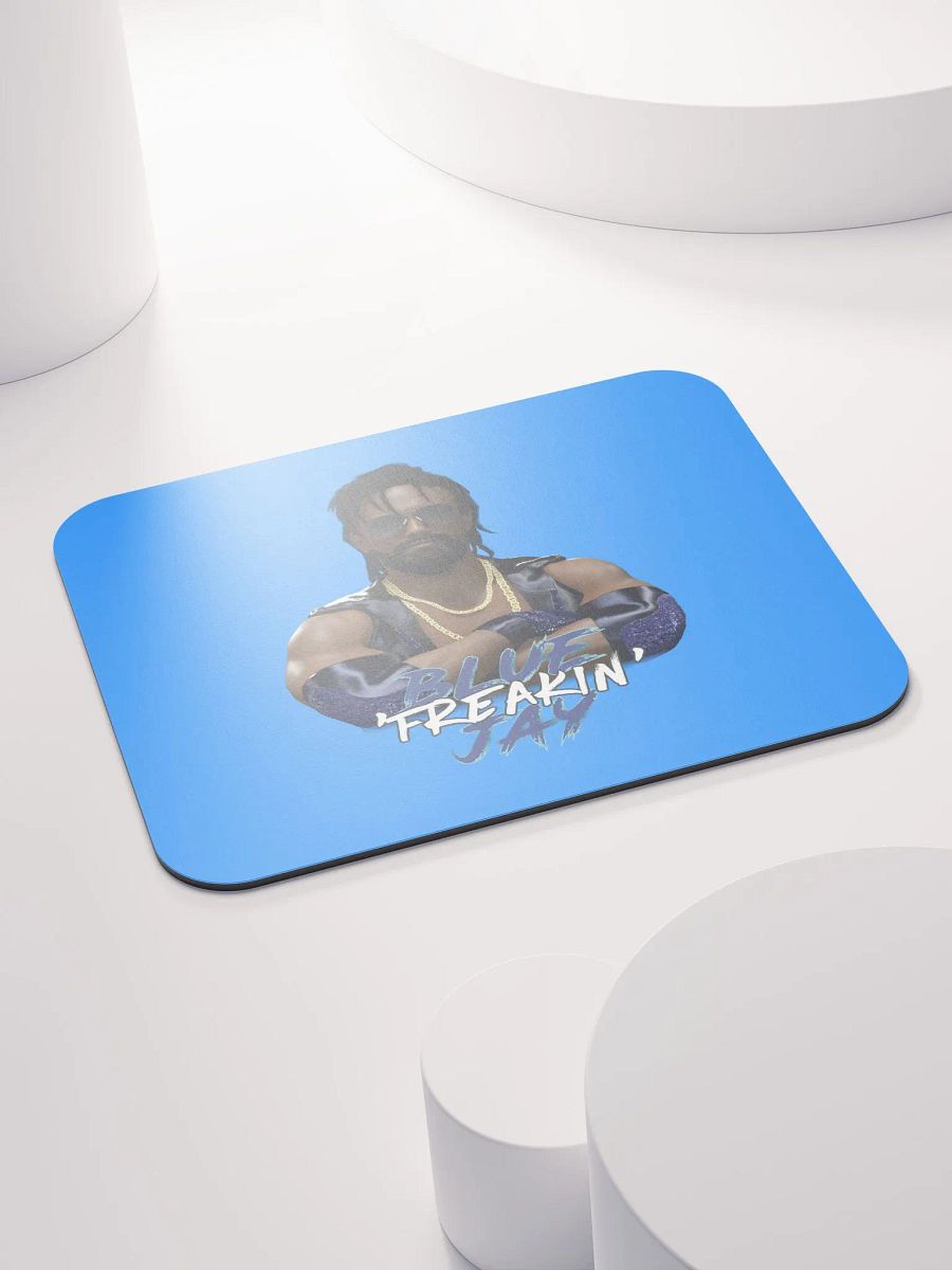 BTW Blue Freakin Jay mouse pad product image (4)