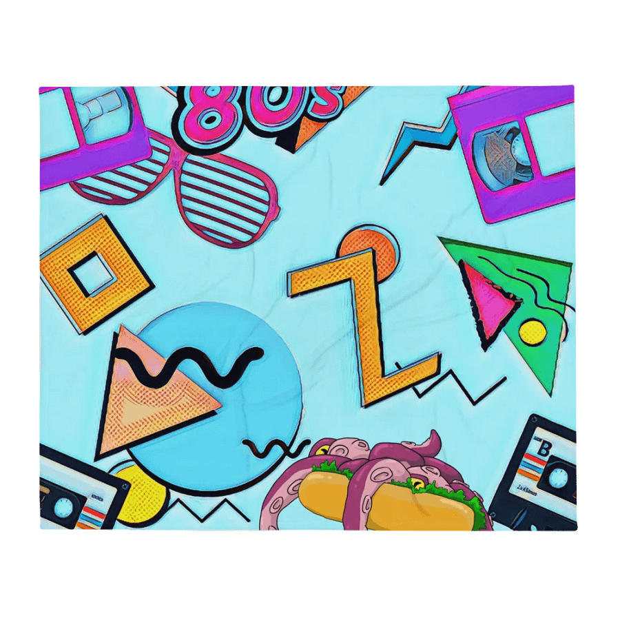 80's Nostalgia /w Tenta-sausage Blanket product image (1)