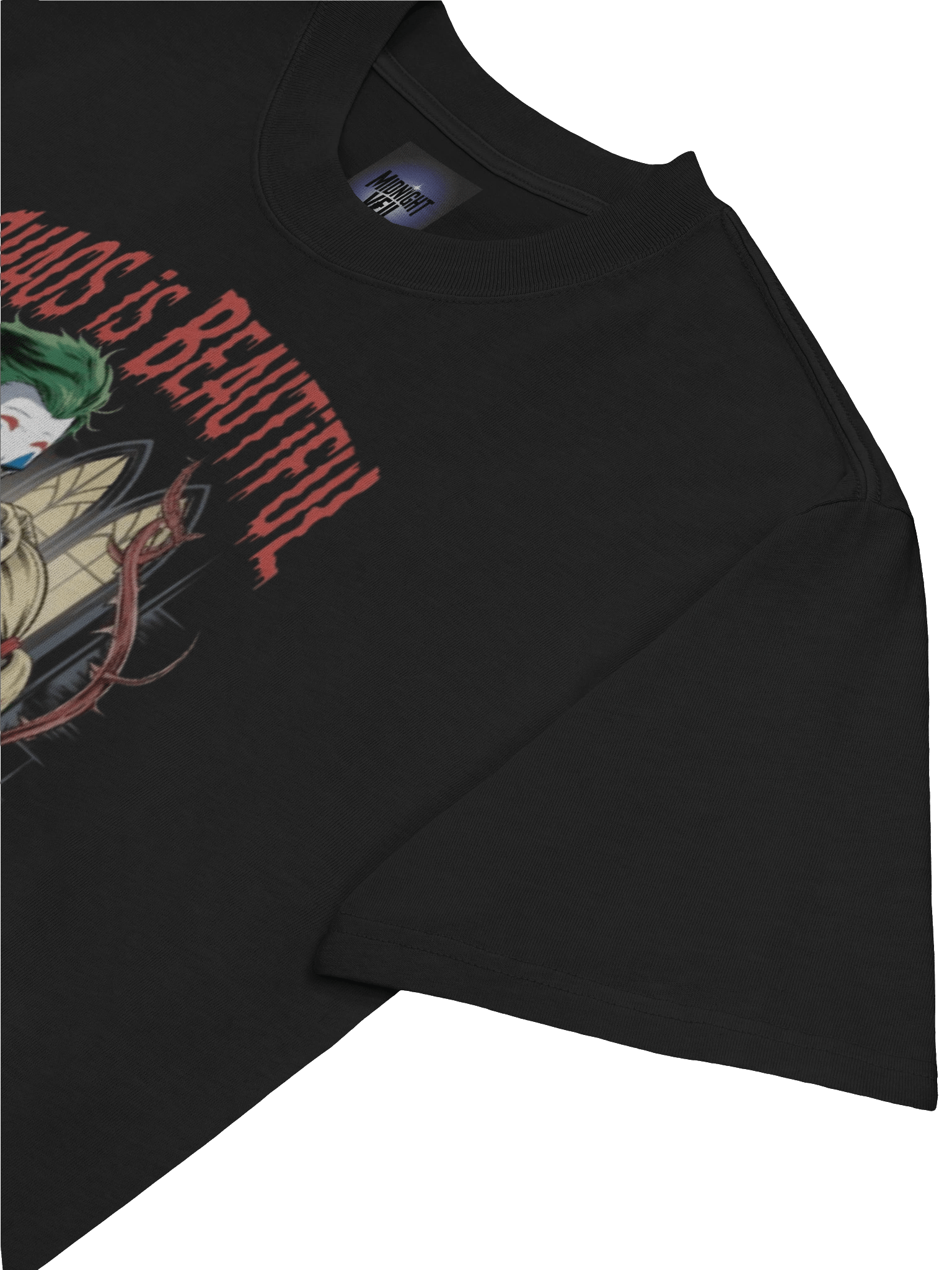 Joker & Harley Quinn 'Chaos is Beautiful Forever' Oversized Faded T-Shirt product image (7)
