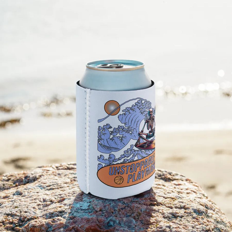 Unstoppable Playmaker Skeleton Basketball Can Cooler product image (10)