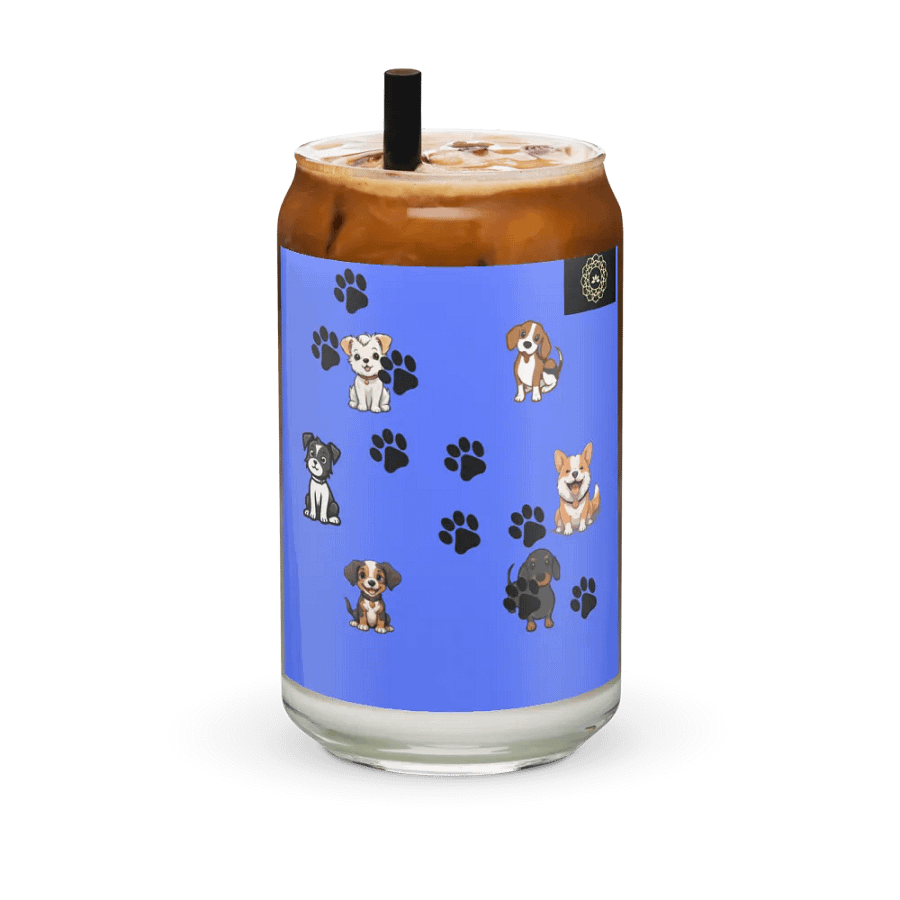 Pawsome Puppies Can-Shaped Glass product image (36)