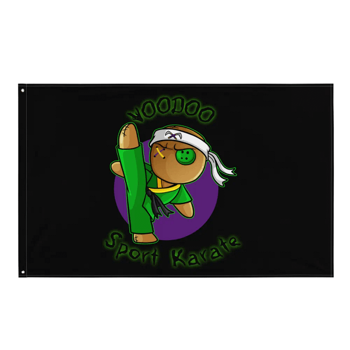 Karate Voodoo Doll All-Over Flag product image (1)