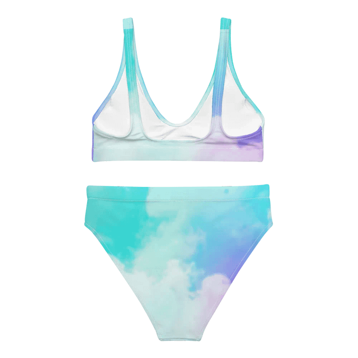 Blur cloud rainbow Design High Waisted Bikini - V2 product image (1)