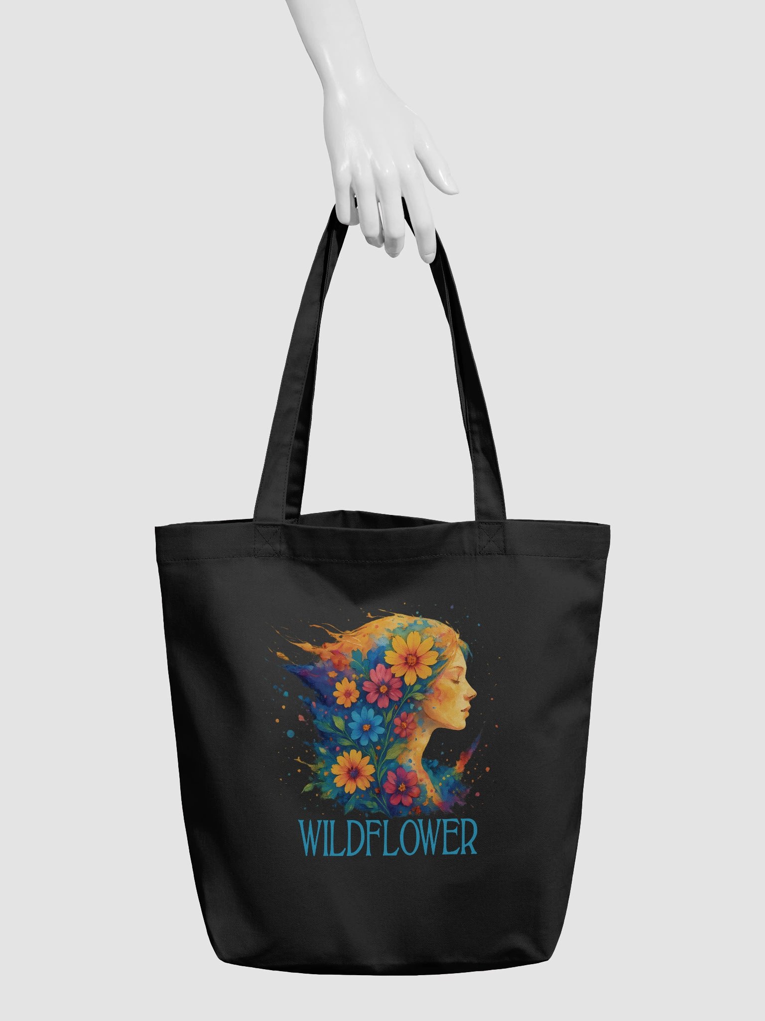 Wildflower Tote Bag – Boho Floral Naturecore Artistic Carryall product image (5)