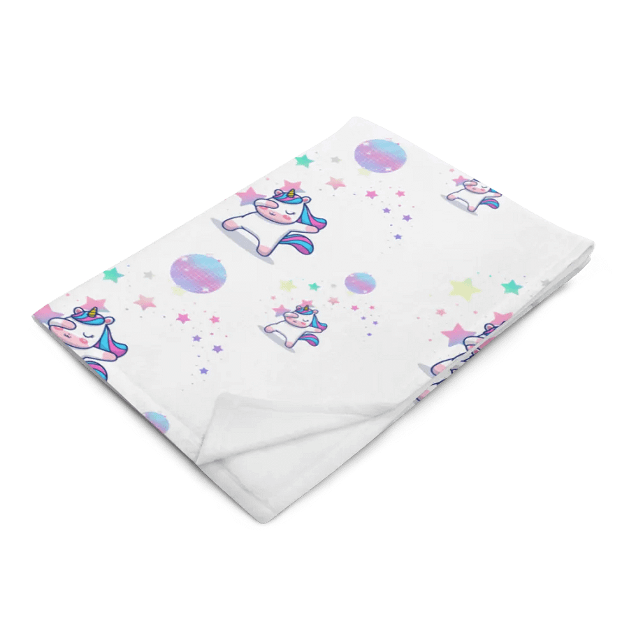 Disco Dabbing Unicorn Throw Blanket product image (6)