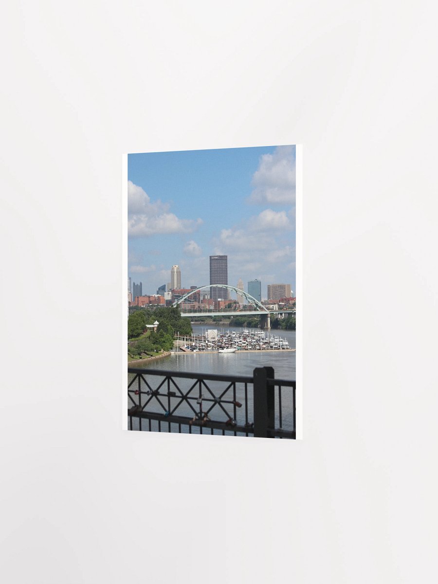 Pittsburgh - Downtown & Birmingham Bridge from Hot Metal Bridge - print/poster product image (2)