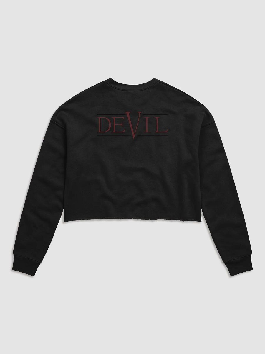 Good Vs Evil - God's In My Heart & The Devil's On My Back - Bella+Canvas Women's Fleece Crop Sweatshirt product image (4)