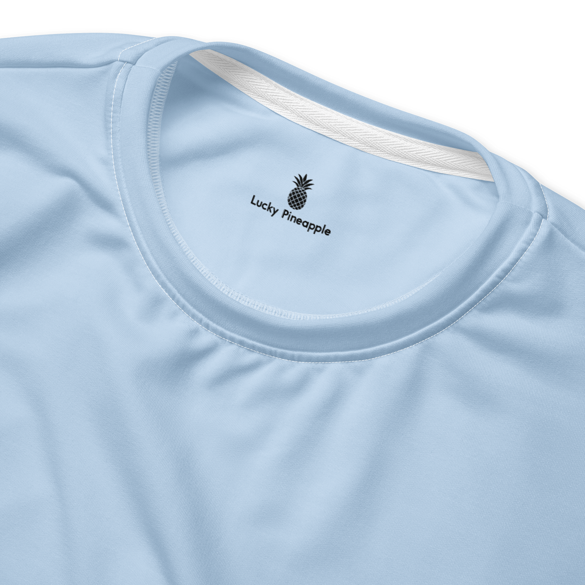 Baby Blue Solid Color Eco Friendly Unisex Sweatshirt product image (4)