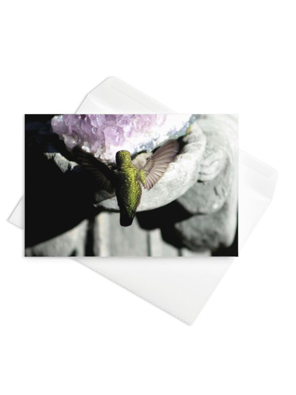 Anna's Hummingbird Nods Its Spring Greeting - Notecard product image (7)