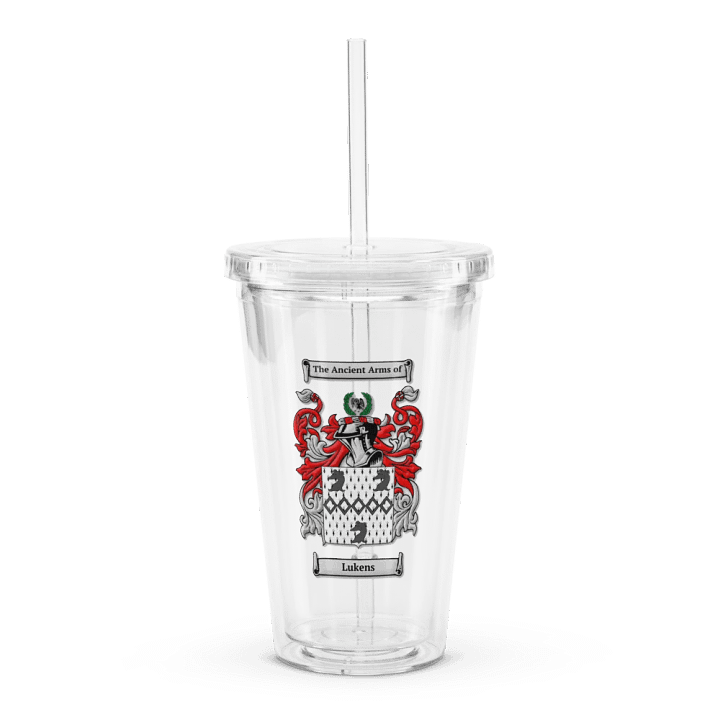 Lukens Family Crest - Clear Tumblers product image (1)