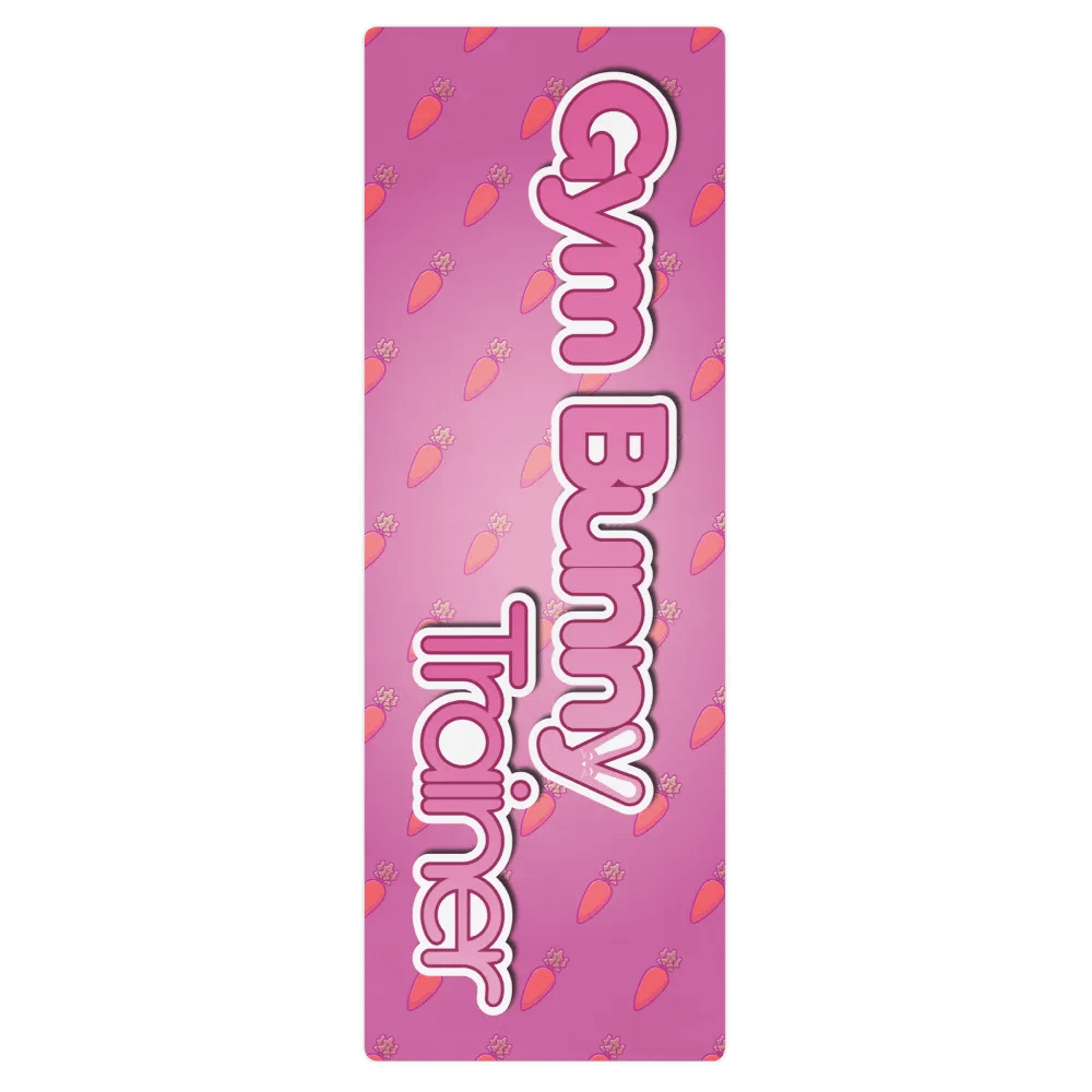 Gym Bunny Trainer Pink Carrot Yoga Mat product image (1)