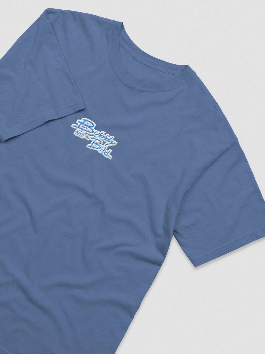 Bubbly and a B*tch embroidered garment-dyed tee (light blue bubble design) product image (4)