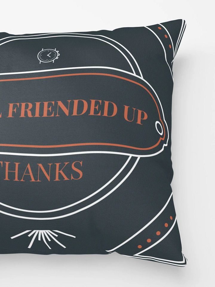 i'm all friended up, thanks. super soft pillow product image (2)