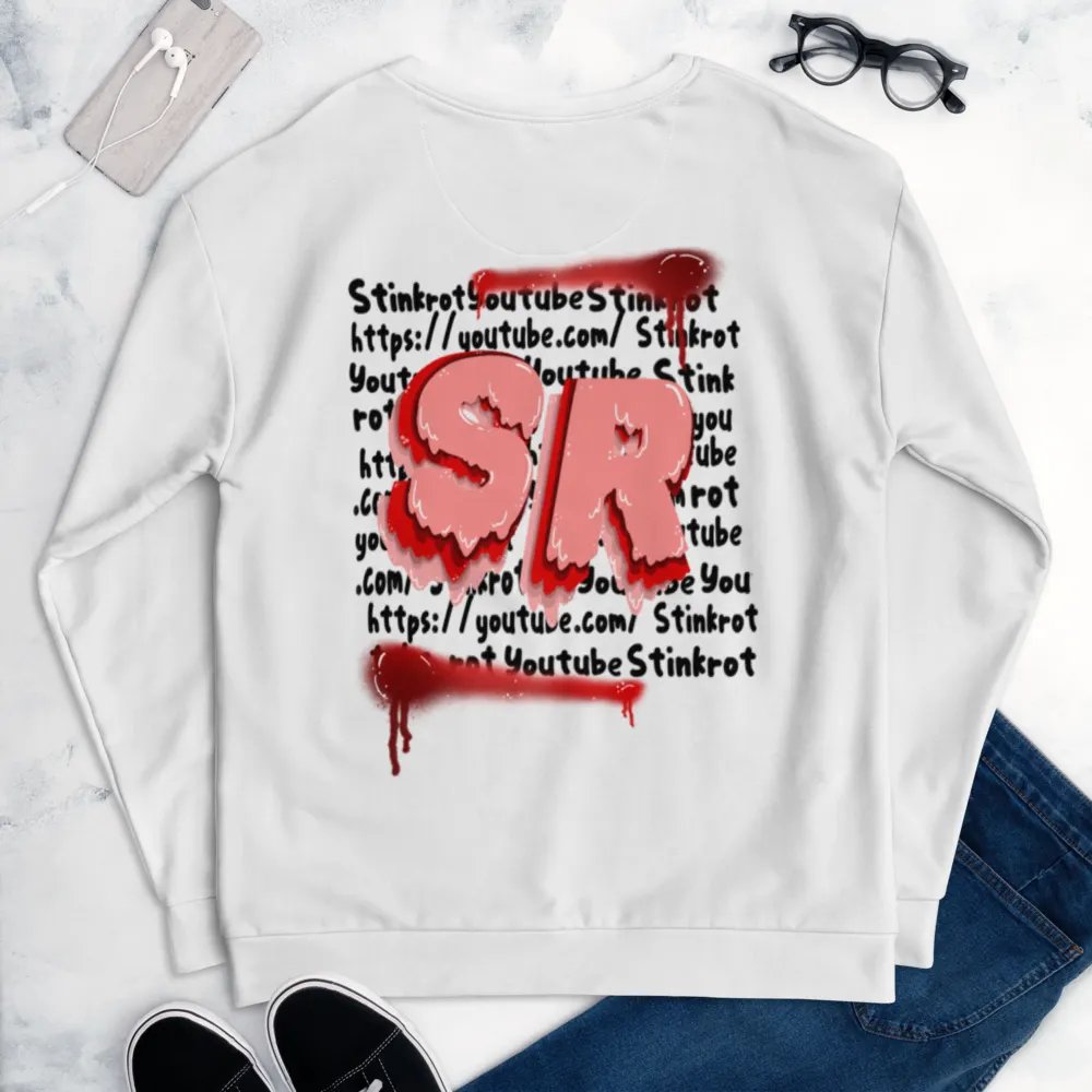 White Stinkrot Youtube Crewneck product image (6)