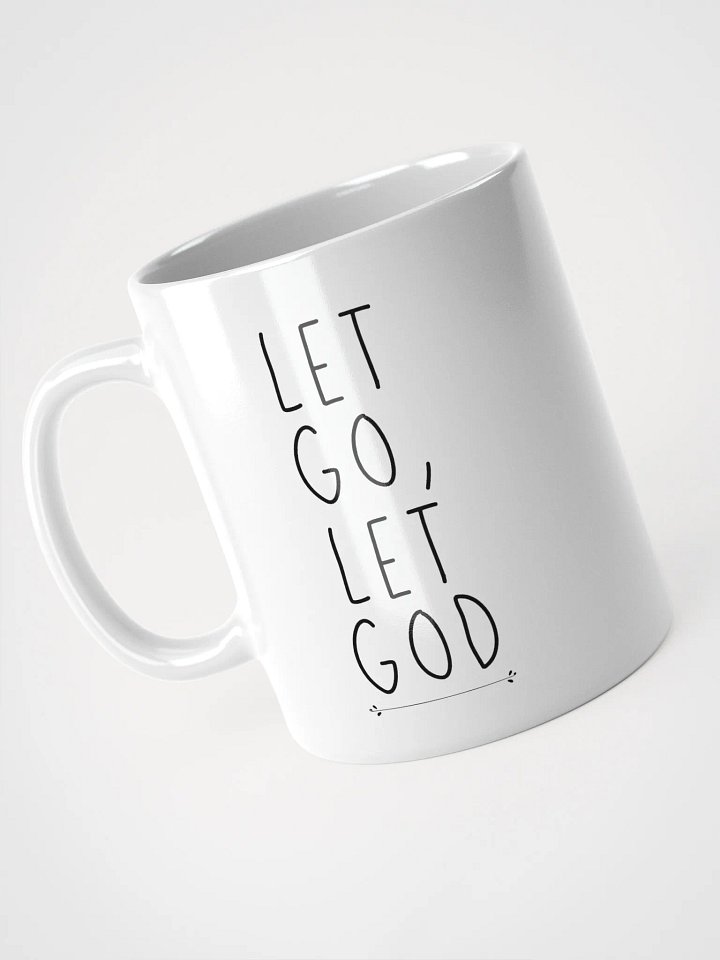 'Let Go, Let God' White Glossy Mug product image (1)